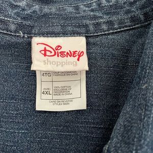 Disney button down Christmas shirt